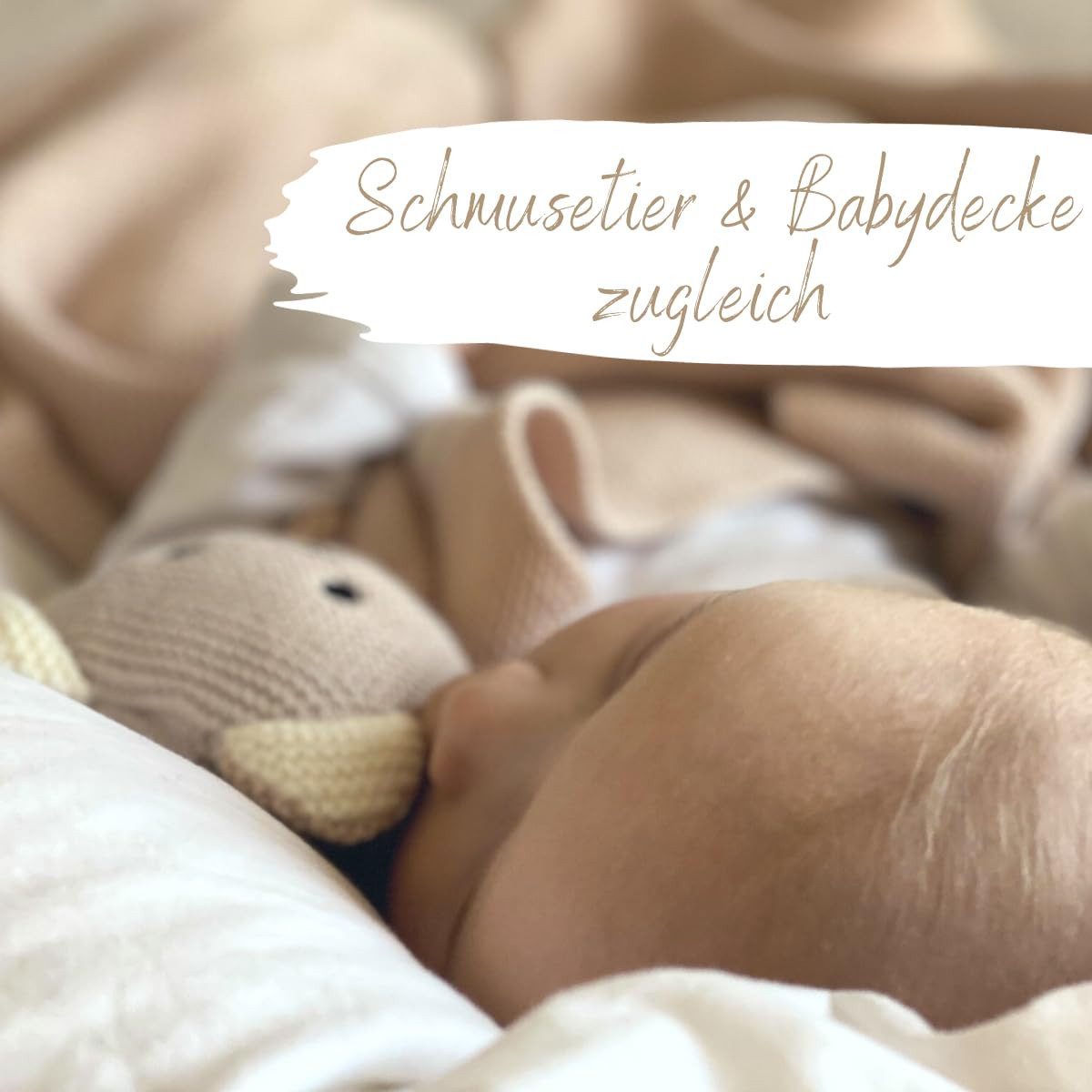 Babydecke DIKOS® Babydecke SCHMUSE-Bär Baby Geschenk Mädchen Junge Geschenkset, DIKOS, Geschenk zur Geburt, PREMIUM Qualität, 100 % BIO Baumwolle, nachhaltig – Bild 5 von 5