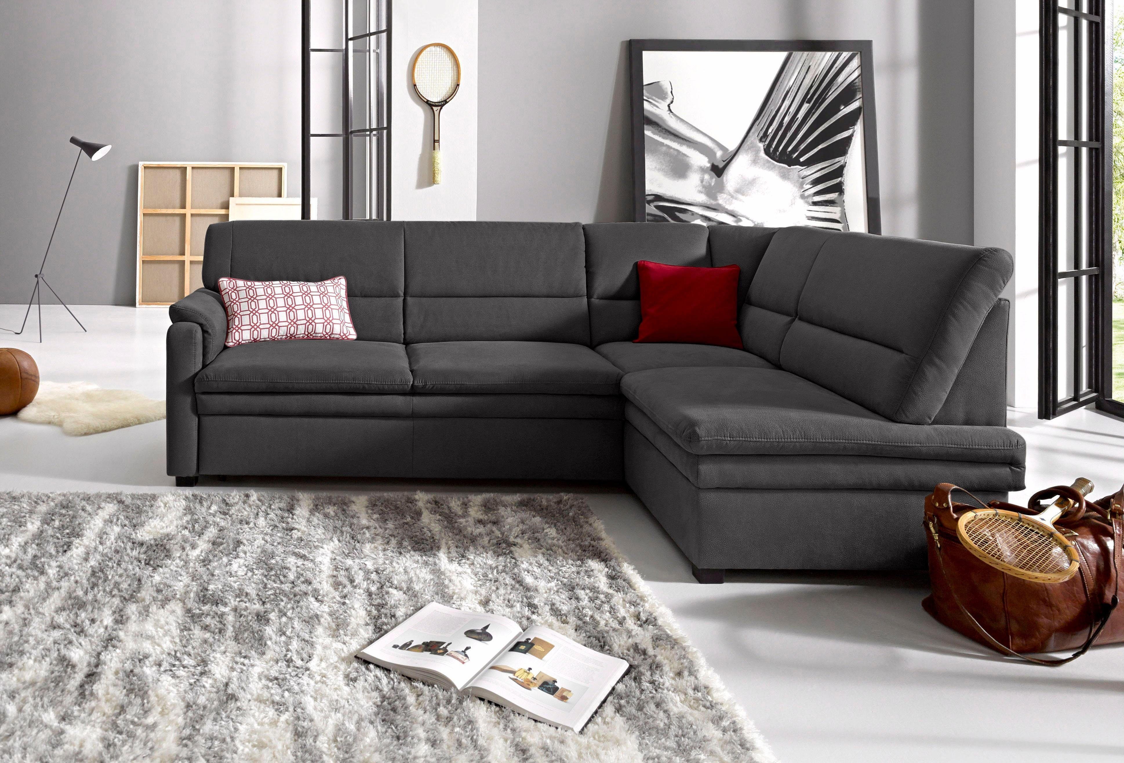 sit&more Ecksofa Pisa L-Form, mit Federkern, günstig online kaufen