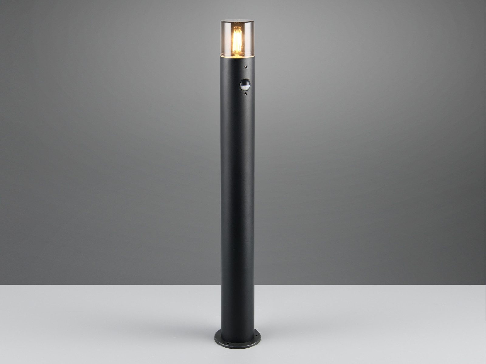 TRIO Leuchten LED Pollerleuchte, Bewegungsmelder, LED wechselbar, Warmweiß, Wegbeleuchtung, Ideen Garten-Beleuchtung, Terrassenleuchte, Höhe 80cm