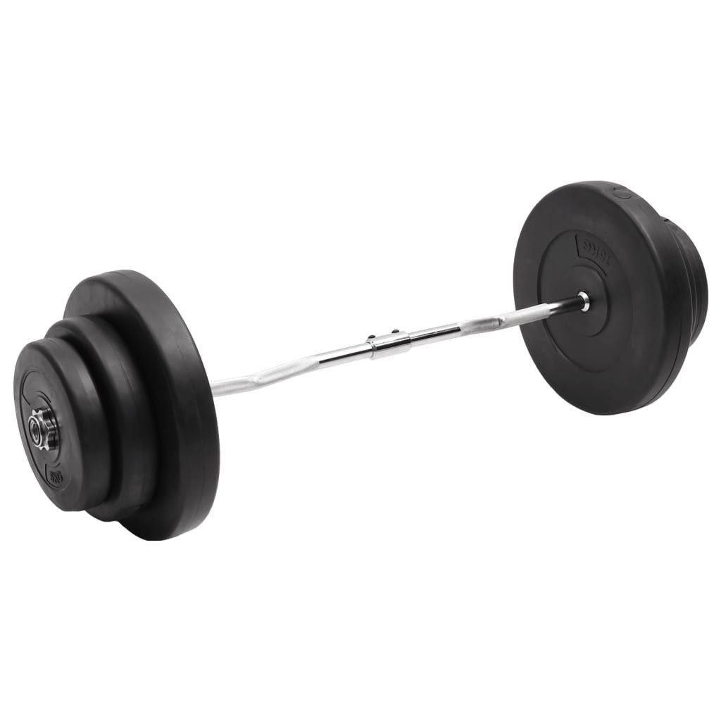 vidaXL Kurzhantelstange Curlstange mit Gewichten 60 kg, (1-tlg)