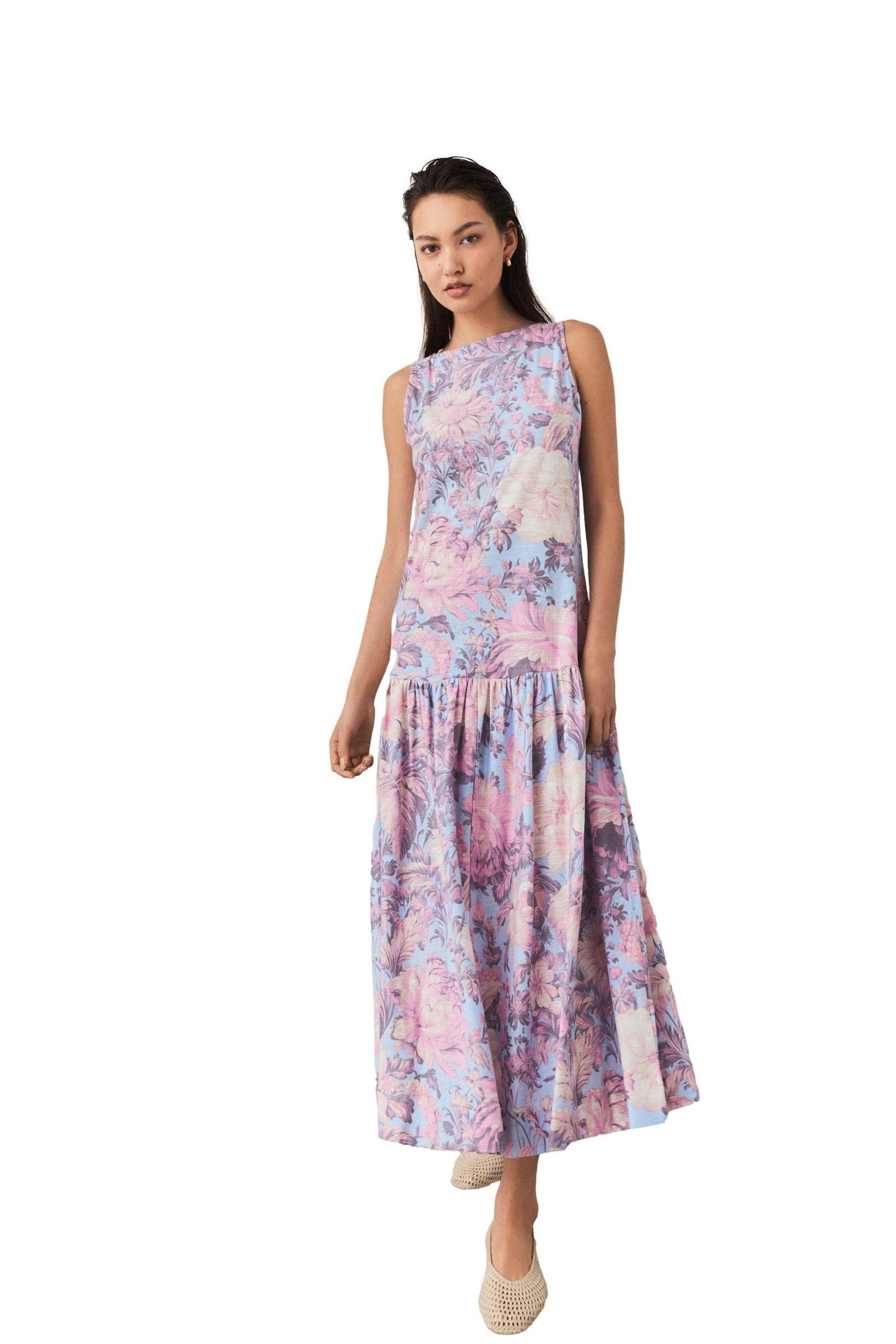 Next Midikleid Ärmelloses Midikleid 100 % Baumwolle günstig online kaufen