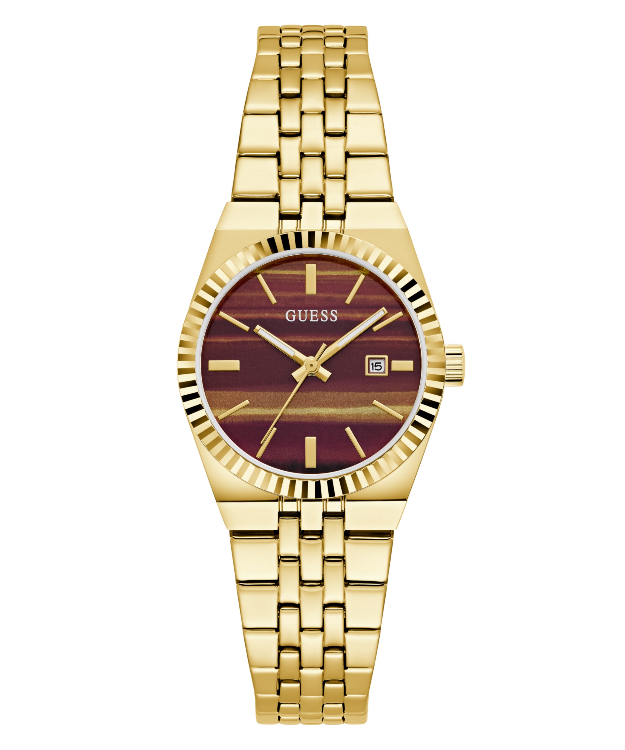 Guess Quarzuhr VERA GW1102L2, Armbanduhr, Damenuhr, Edelstahlarmband, analog, Tag