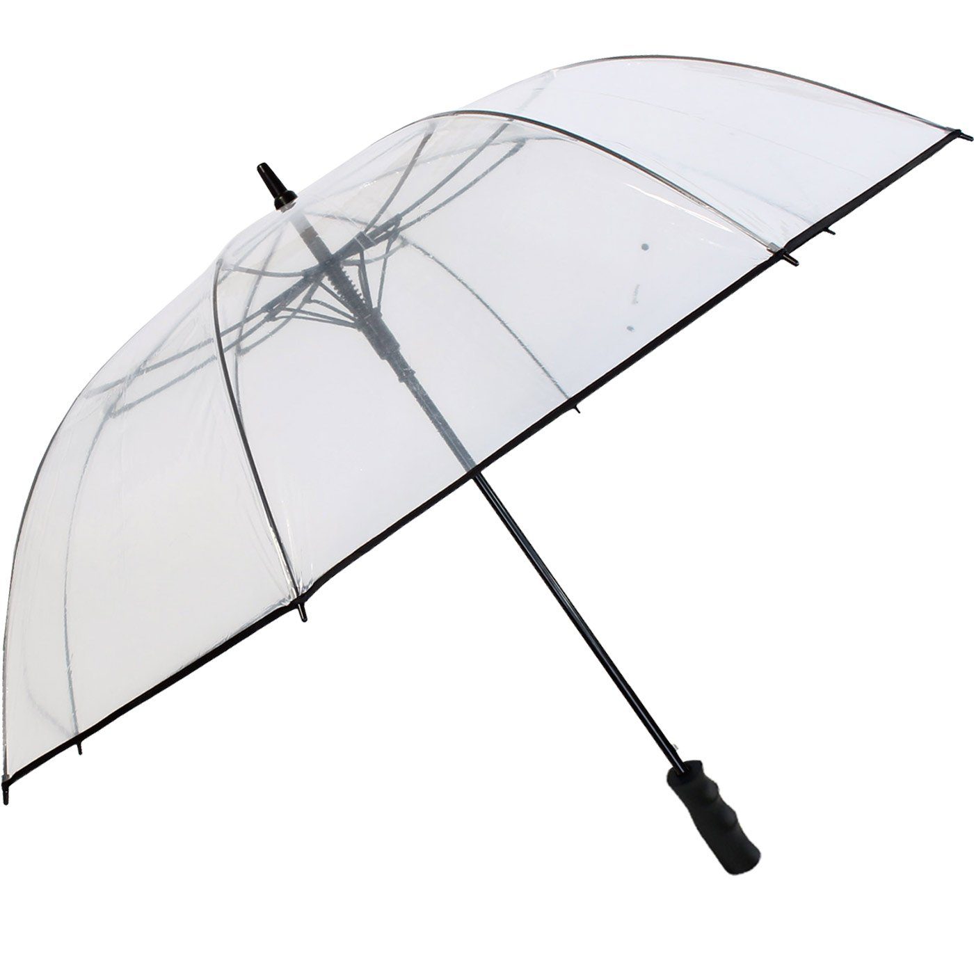 RAIN Langregenschirm Golfschirm extra-groß Automatik extra HAPPY gross, XXL transparent