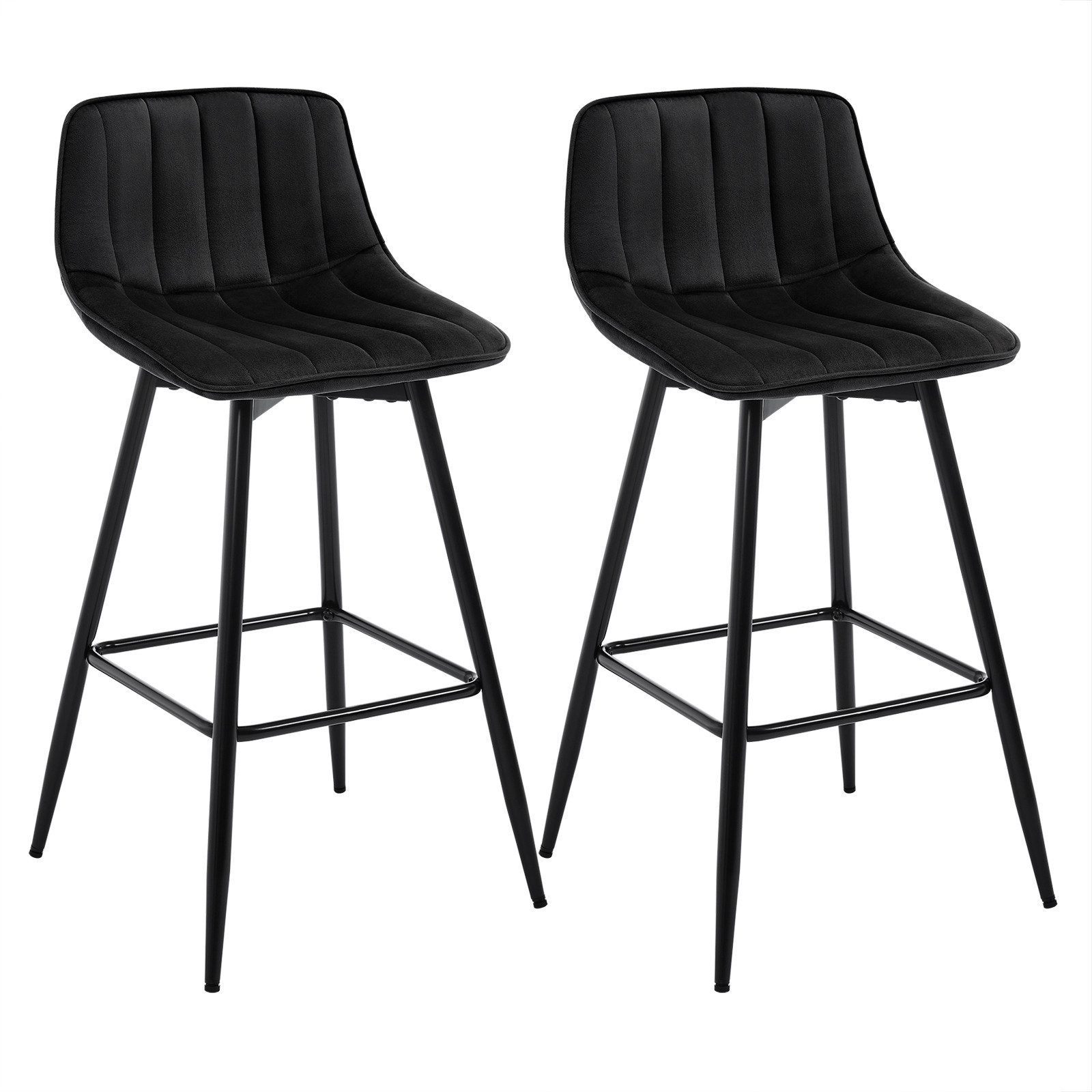 Woltu Barhocker (2 St), Designer Tresenhocker Bistrohocker mit Fußstütze günstig online kaufen