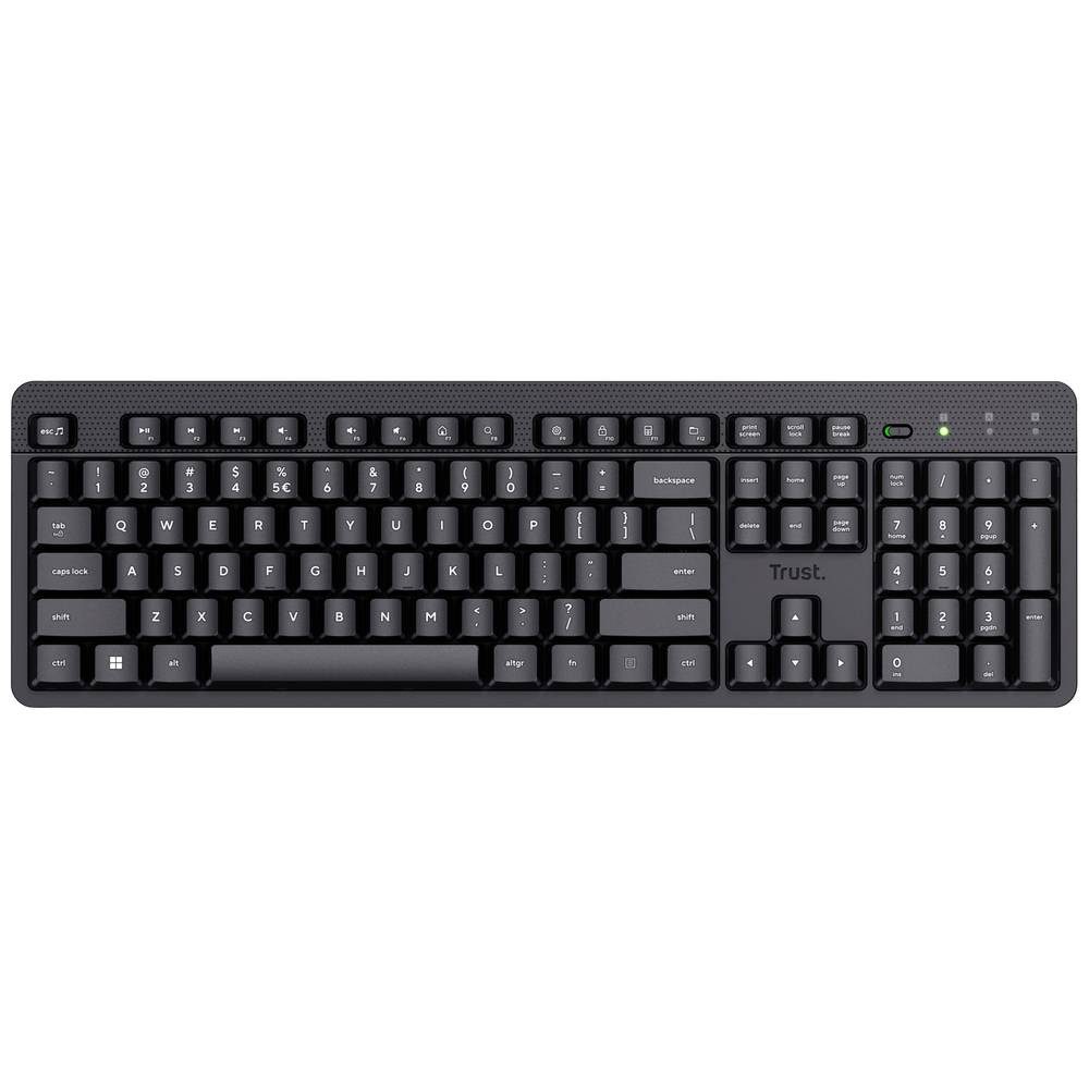 Trust WIRELESS KEYBOARD DE 25014 Tastatur (mit numerischer Tastatur)
