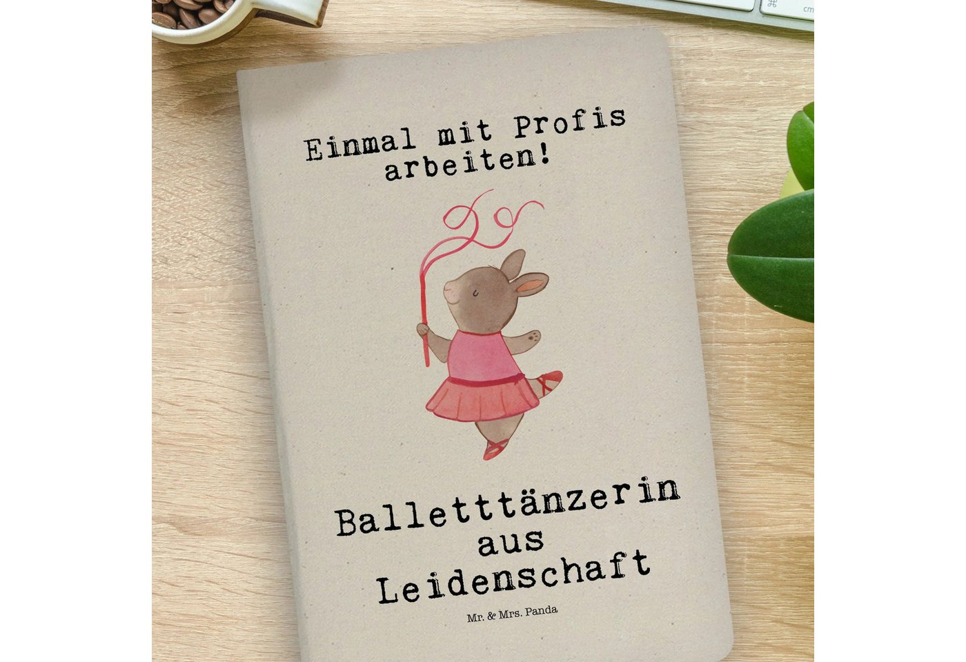 Thumbnail - Mr. & Mrs. Panda Notizbuch Balletttänzerin Leidenschaft - Transparent - Geschenk, DIN A4 Tagebuc Mr. & Mrs. Panda, Premi...