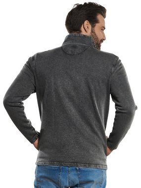 Engbers Sweatjacke Sweatjacke Stehbund authentisch gefärbt