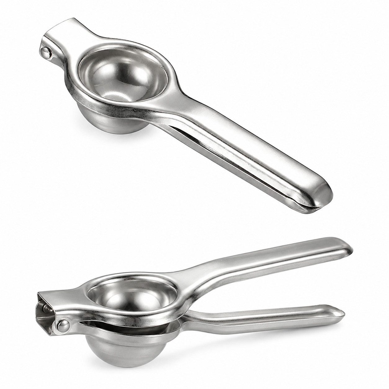 Fyrove Entsafter Manuelle Saftpresse aus Edelstahl, ergonomischer Griff, 0 W, Robuste Konstruktion aus hochwertigem Edelstahl