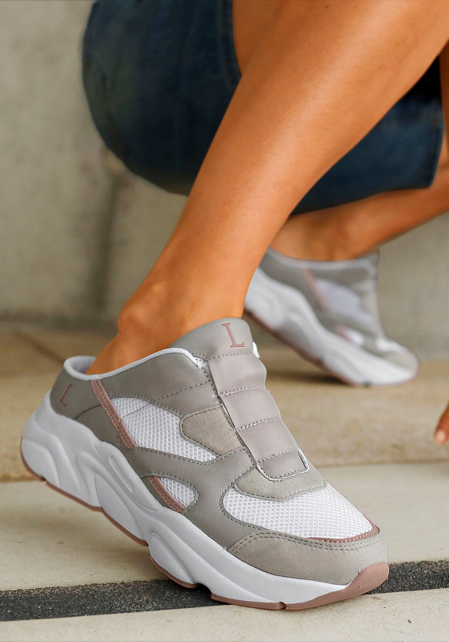 LASCANA Sneaker mit Chunky Sohle, Sabot, günstig online kaufen