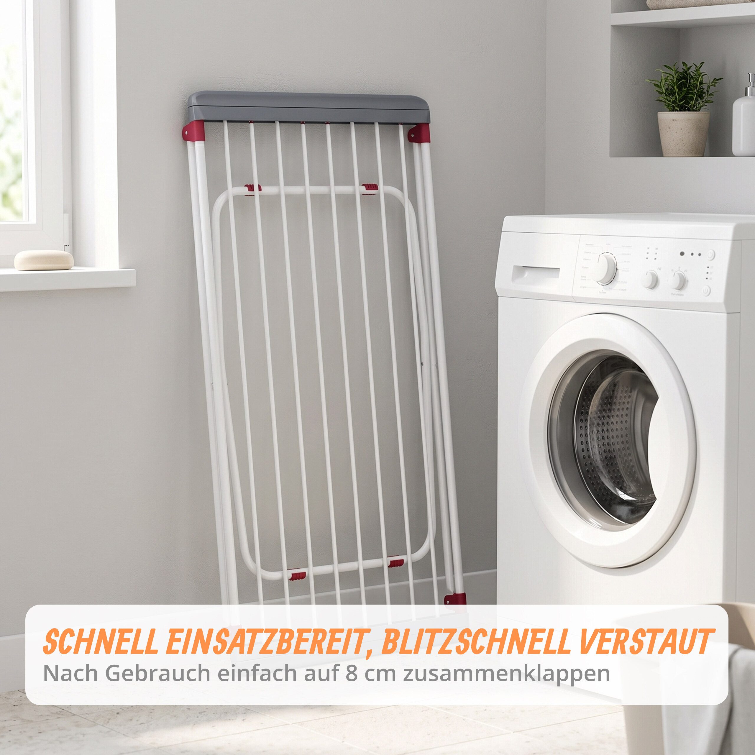 relaxdays Wäscheständer Trockenständer ausziehbar – Bild 3 von 5