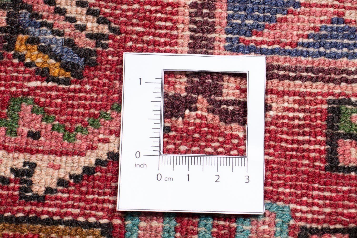 Einzelstück Nomadic Perser mm, - morgenland, rechteckig, x Handgeknüpft, Wohnzimmer, - cm Orientteppich mit Höhe: rot, 10 Zertifikat 390 77 -