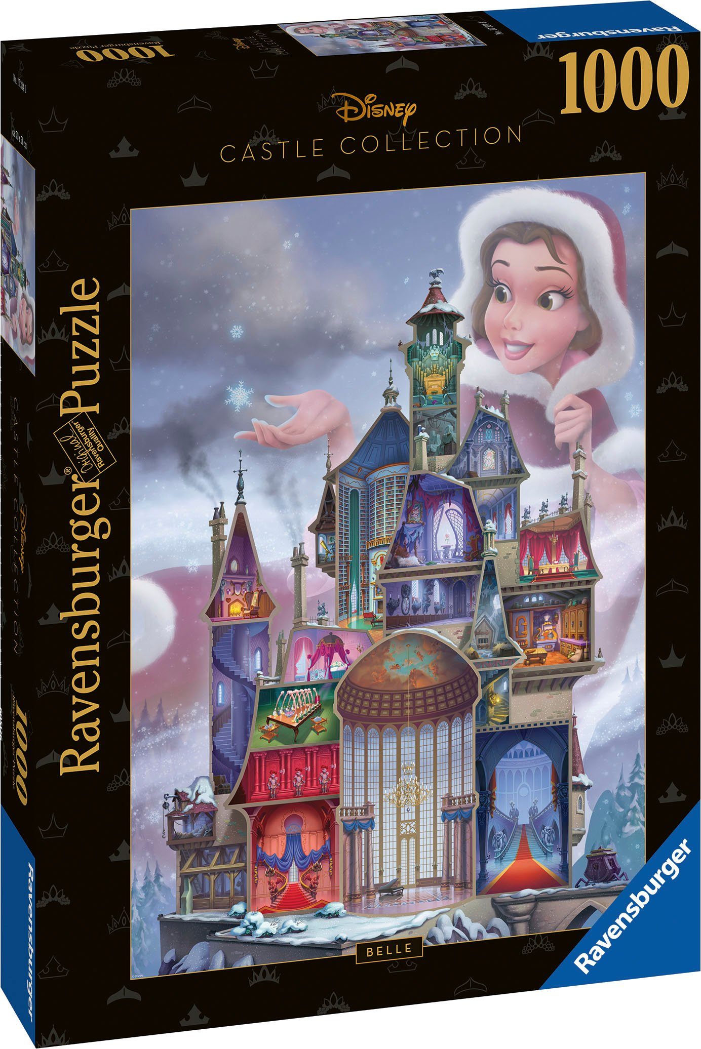 Puzzle Belle, Castle in Germany Ravensburger 1000 Disney Made Puzzleteile, Collection,