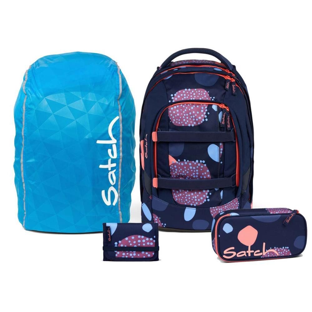 Satch Schulrucksack Pack (Streetwalk Edition, inkl. Schlamperbox, Geldbörse und Regenhülle)
