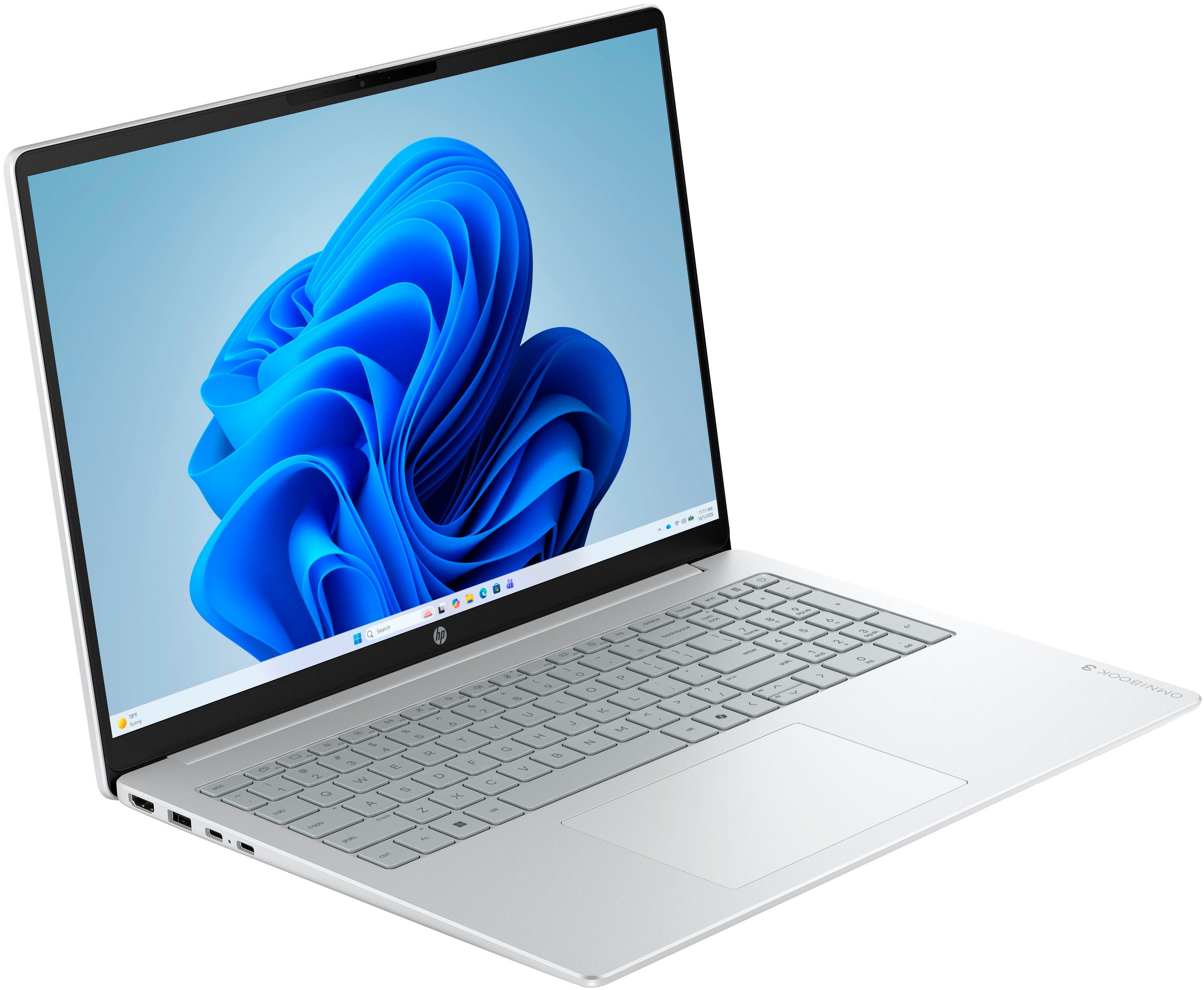 HP OmniBook 3 16-bu0032ngx Notebook (40,6 cm/16 Zoll, Intel Core 3 100U, Intel Graphics, 8 GB, 256 GB SSD)