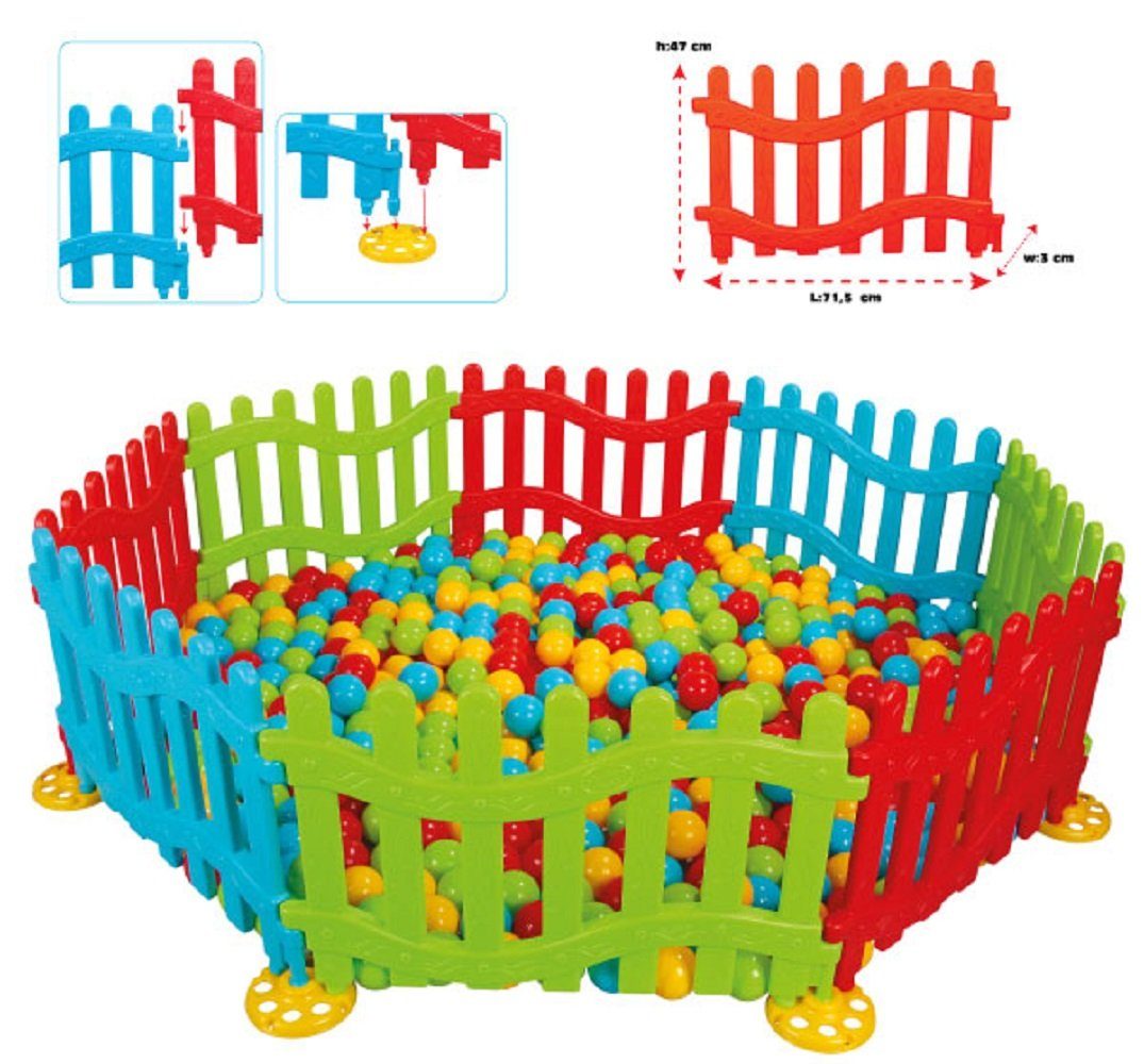 Pilsan Laufgitter Spielzaun, Plastikzaun, Laufgitter 06192, 8 Elemente 68 x günstig online kaufen
