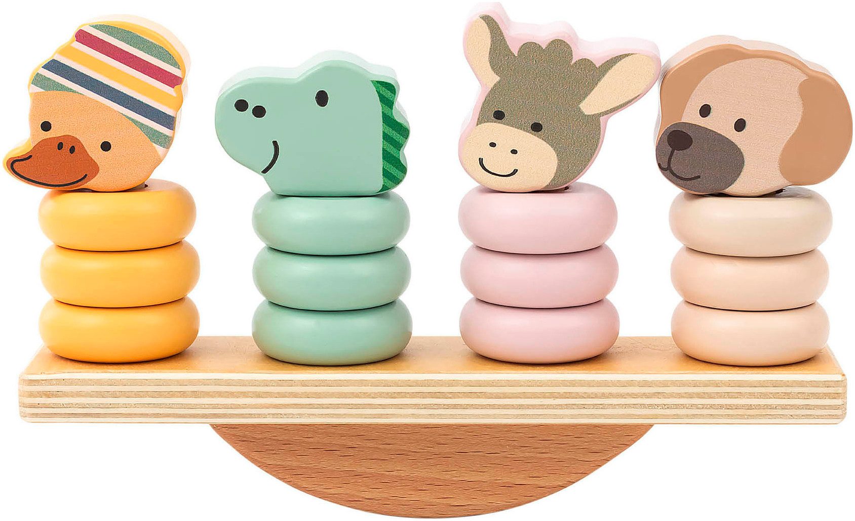 Sterntaler® Stapelspielzeug Balancierspiel Holz, FSC® - schützt Wald