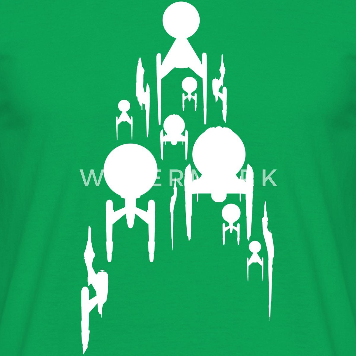 Spreadshirt T-Shirt Star Trek Discovery Raumschiff Männer T-Shirt (1-tlg)