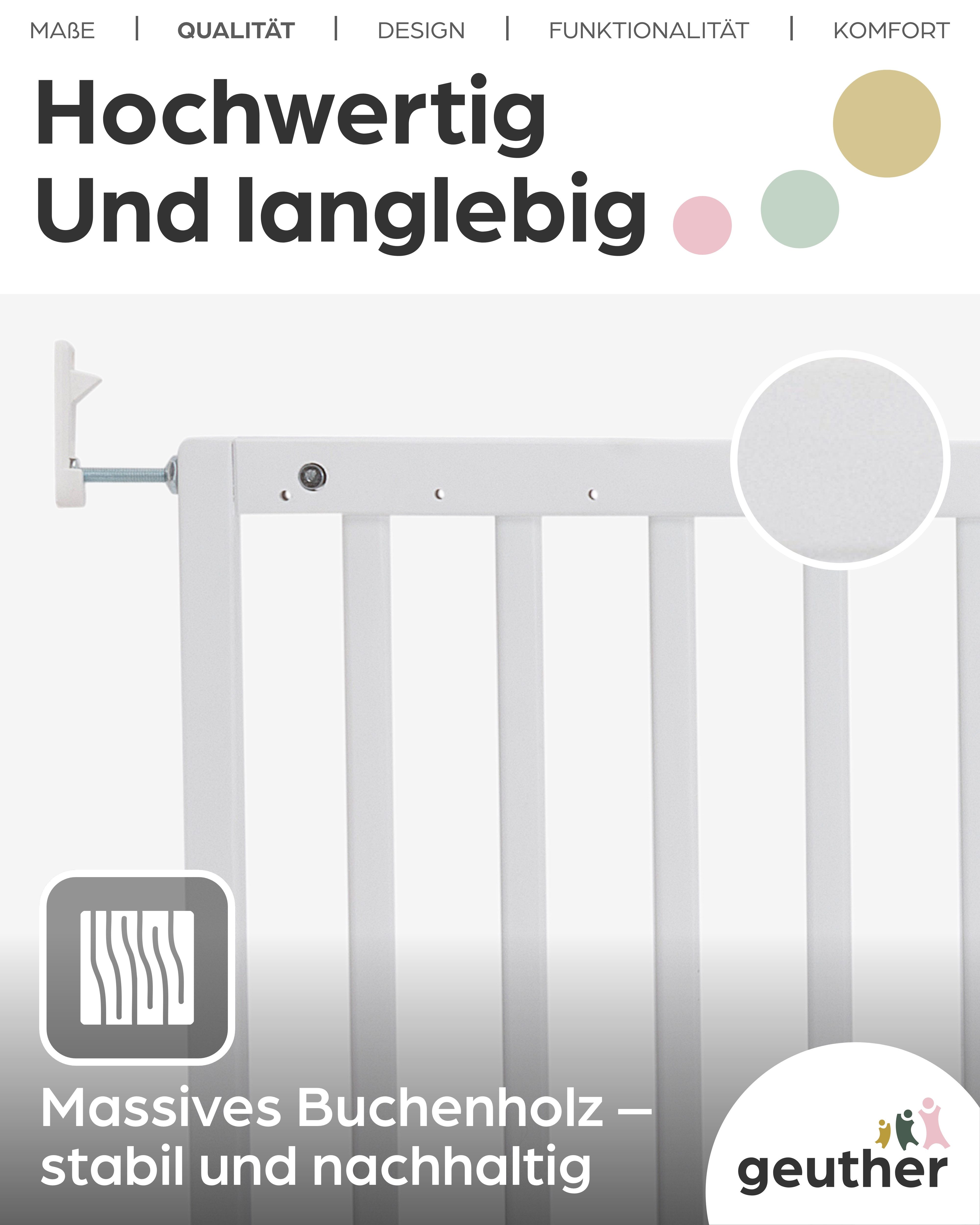 Geuther Türschutzgitter Tür- und Treppenschutzgitter Modilok aus Holz – 63–103,5 cm, Auch als Treppenschutzgitter verwendebar – Bild 3 von 5