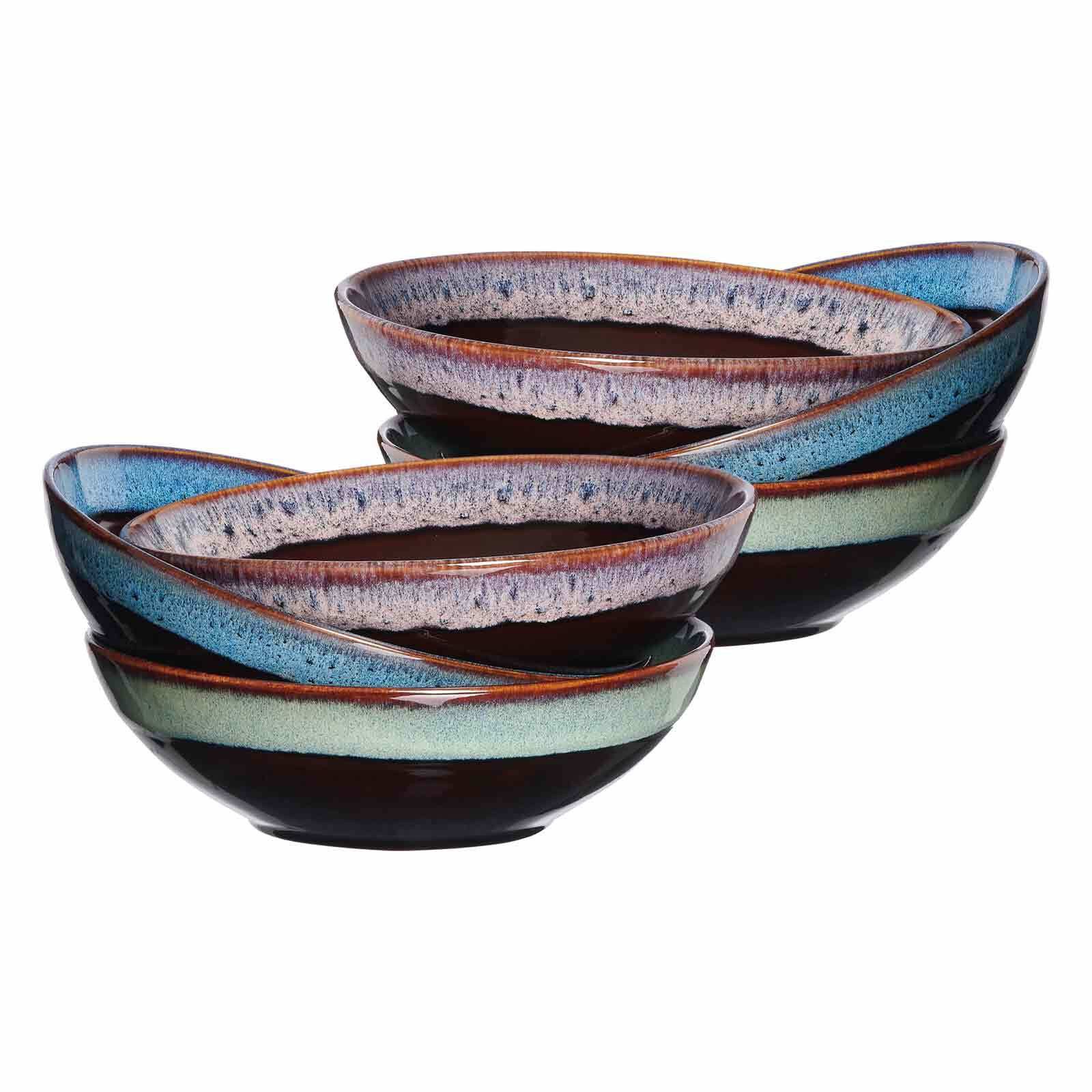 Ritzenhoff & Breker Schale Mongu Servierschalen ø 18,5 cm 6er Set, Steingut, (6x Schale, 6-tlg)