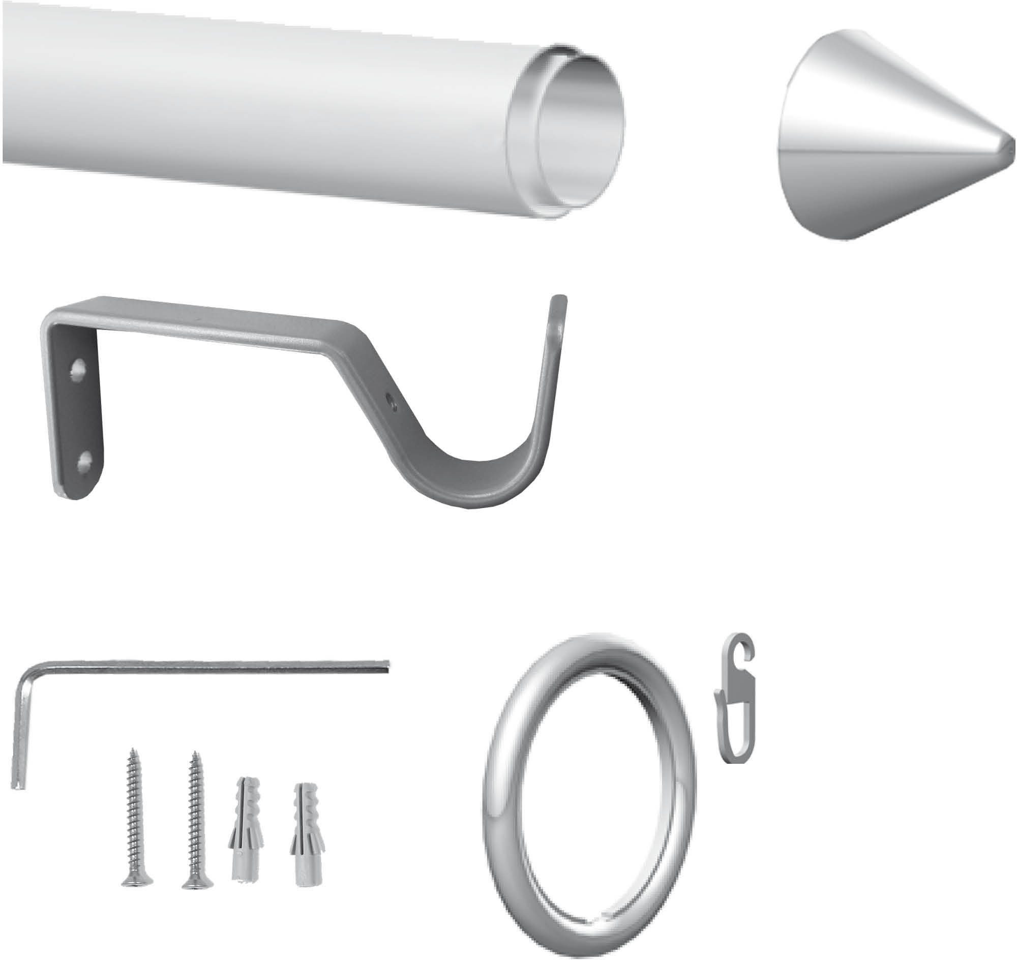indeko Gardinenstange Gera, Ø 16 mm, 1-läufig, ausziehbar, verschraubt, Sta günstig online kaufen