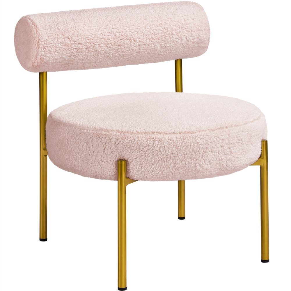Yaheetech Cocktailsessel, Polsterstuhl aus Boucle-Geweb Ruhesessel günstig online kaufen