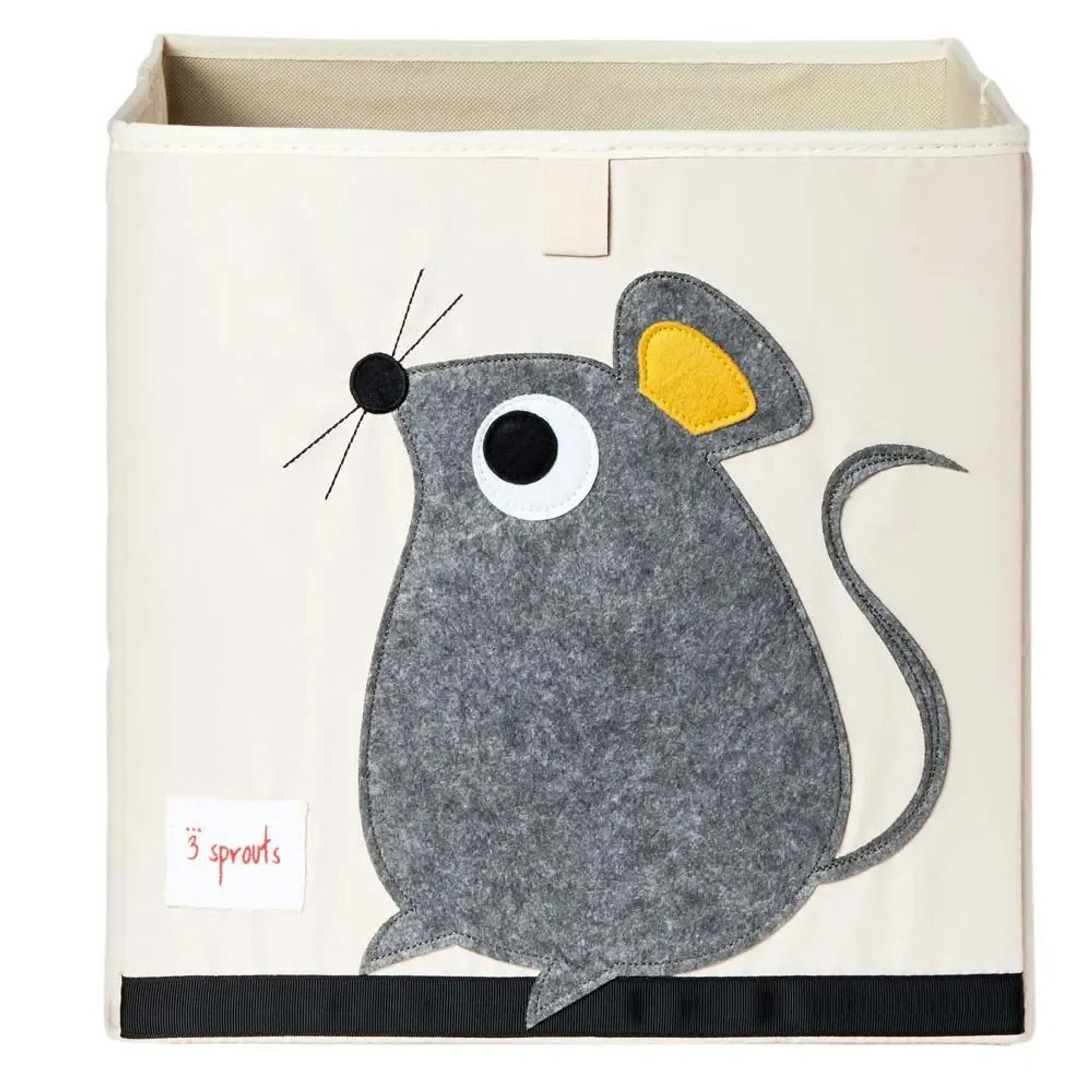 3 Sprouts Bücherregal Spielzeugkorb Maus