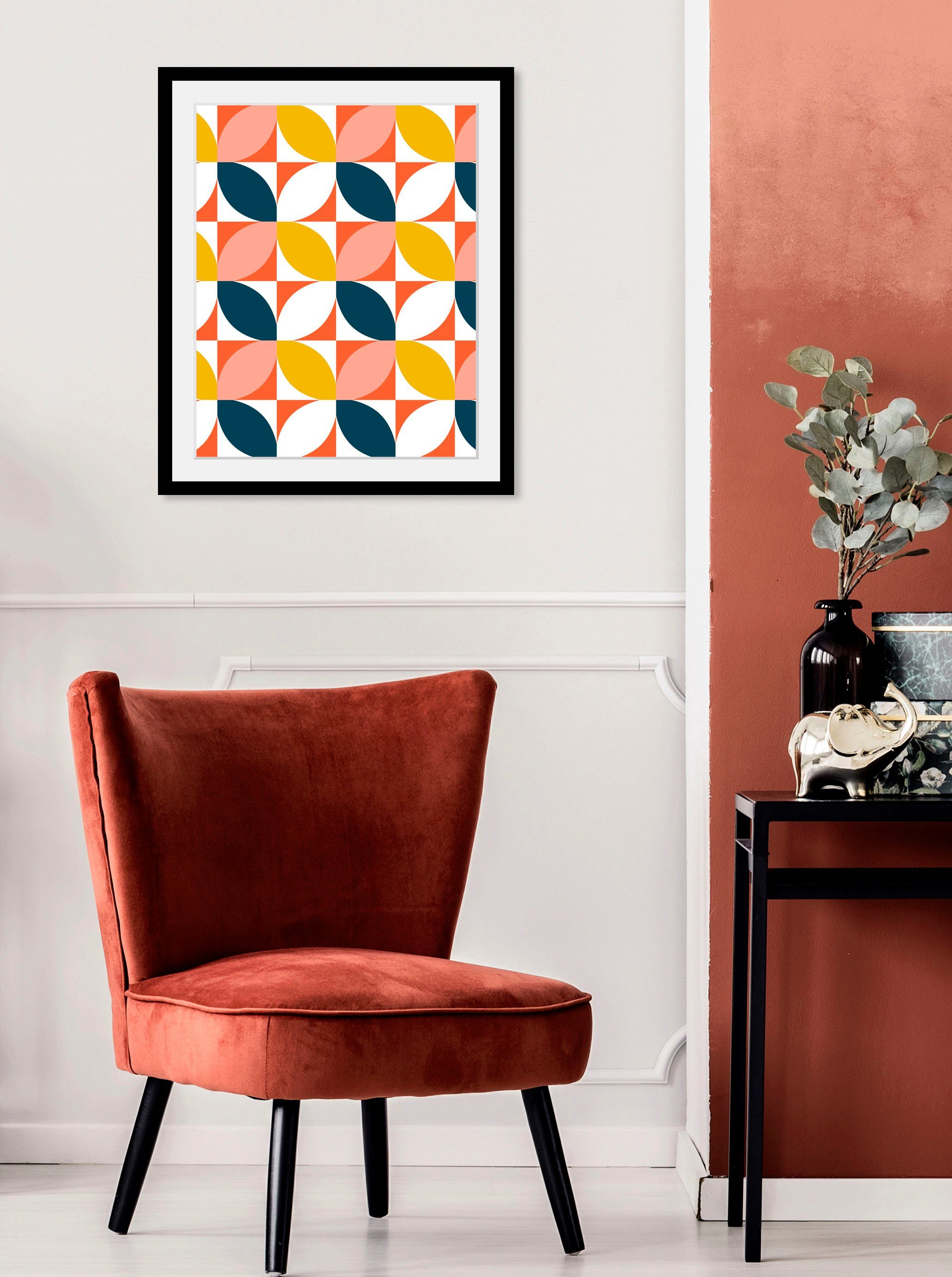 queence Bild Samuel, Abstrakt, Figuren, Gemälde, Kunst (1 St), HD Premium Poster-Druck inkl. Holzrahmen