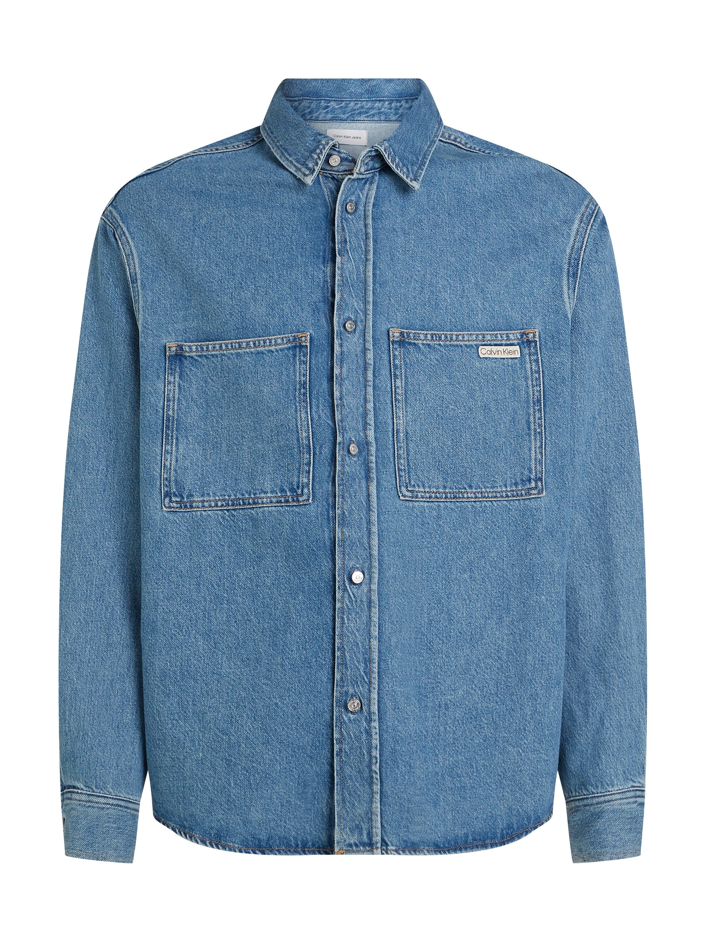 Calvin Klein Jeans Jeanshemd RELAXED DENIM SHIRT in mittelblauer Waschung
