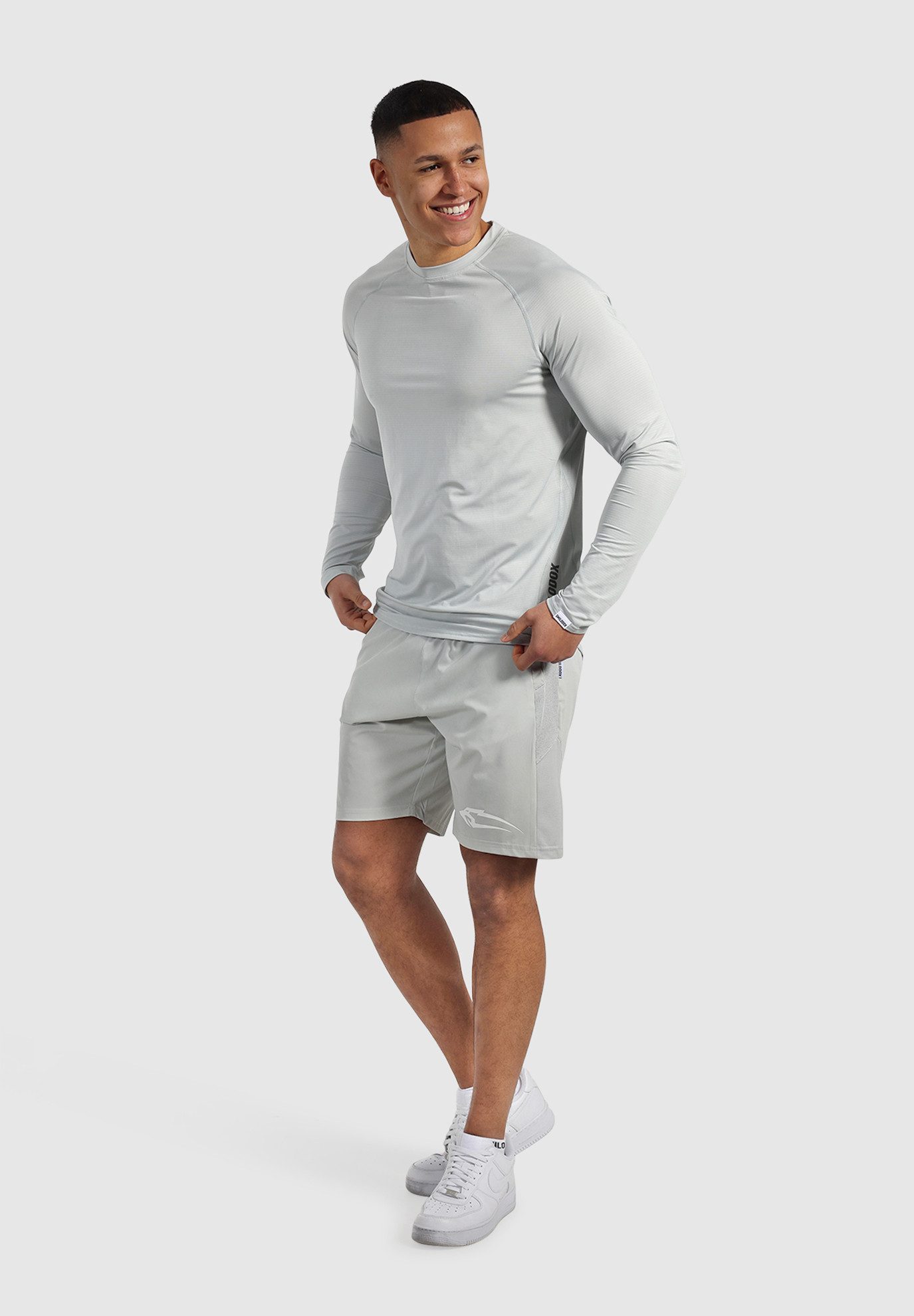 Smilodox Longsleeve Powerfit, Slim Fit Atmungsaktives Langarmshirt Schnellt günstig online kaufen