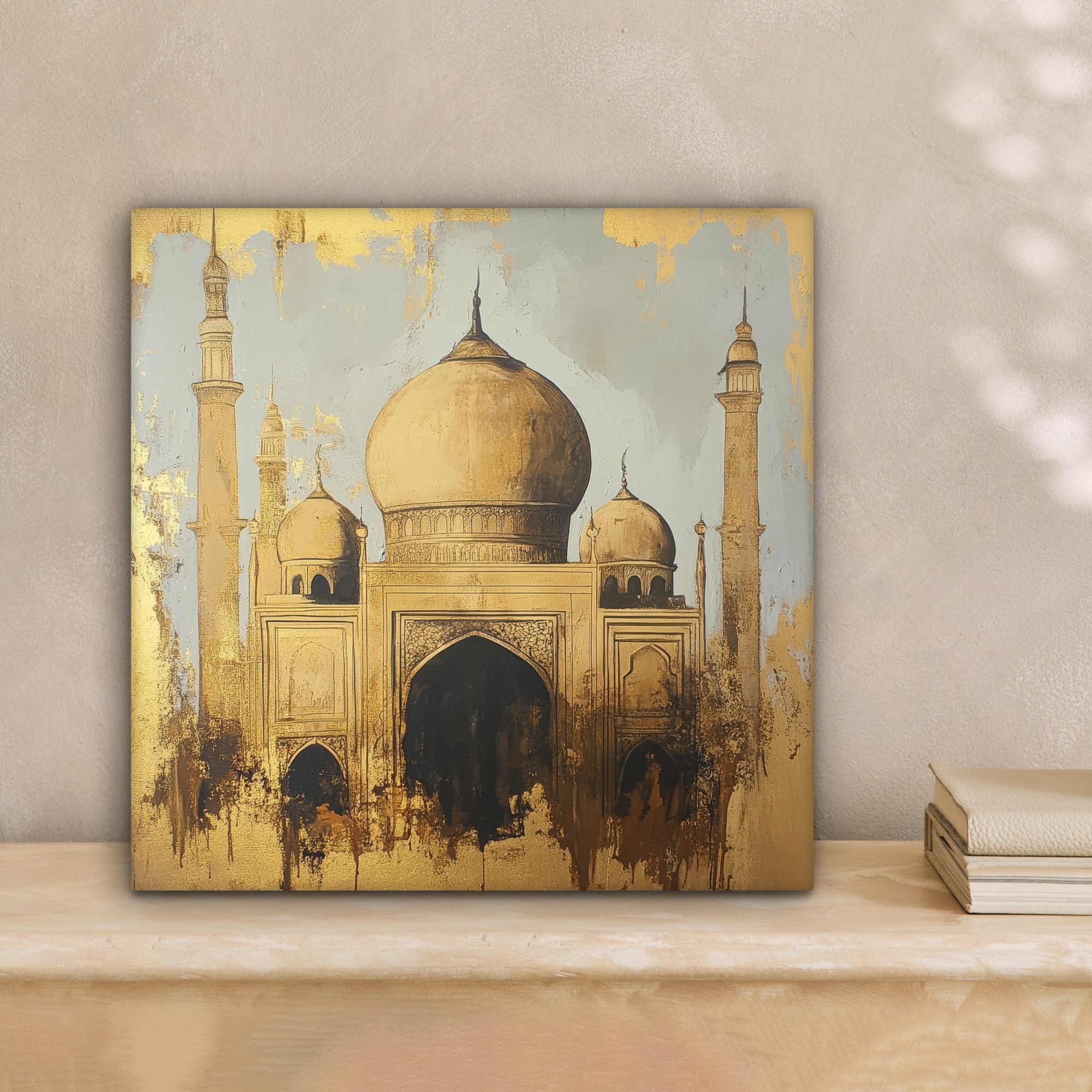 OneMillionCanvasses® Leinwandbild Moschee - Gold - günstig online kaufen