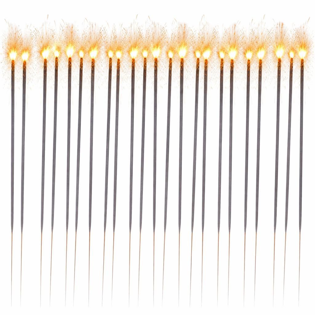 PYROHELD Geburtstagskerze 50x XXL Sternspritzer-funkelnde Wunderkerzen - Feuerwerk (Set, 50-tlg)