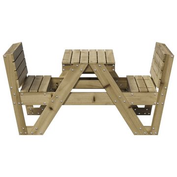 vidaXL Gartentisch Picknicktisch für Kinder 88x122x58 cm Imprägniertes Kiefernholz (1-St)