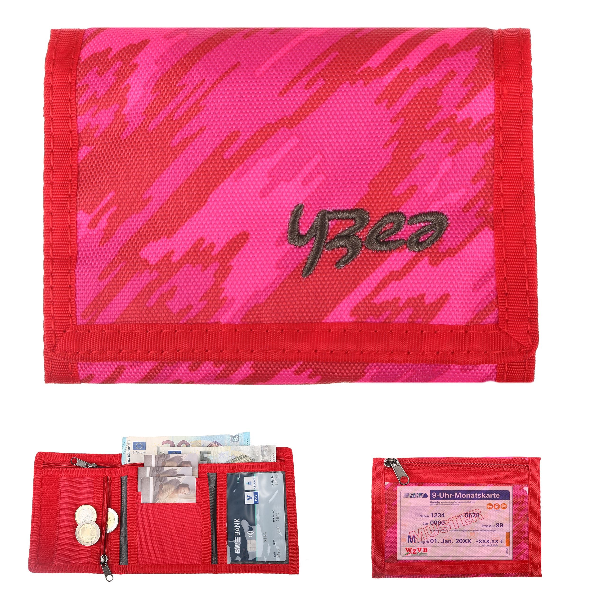 yzea® Geldbörse Schülerbörse Klettbörse Schüler Börse Geldbeutel, Portemonnaie Wallet mit Schlüsselkette Schule Kinder + Trinkflasche