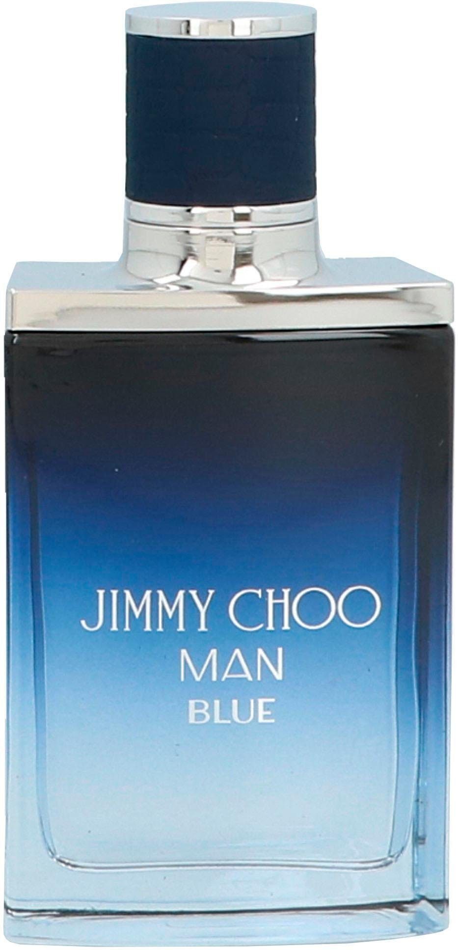 JIMMY CHOO Eau de Toilette Man Blue, Würziger Duft mit Bergamotte, Leder, Zypresse, Vetiver und Sandelholz.