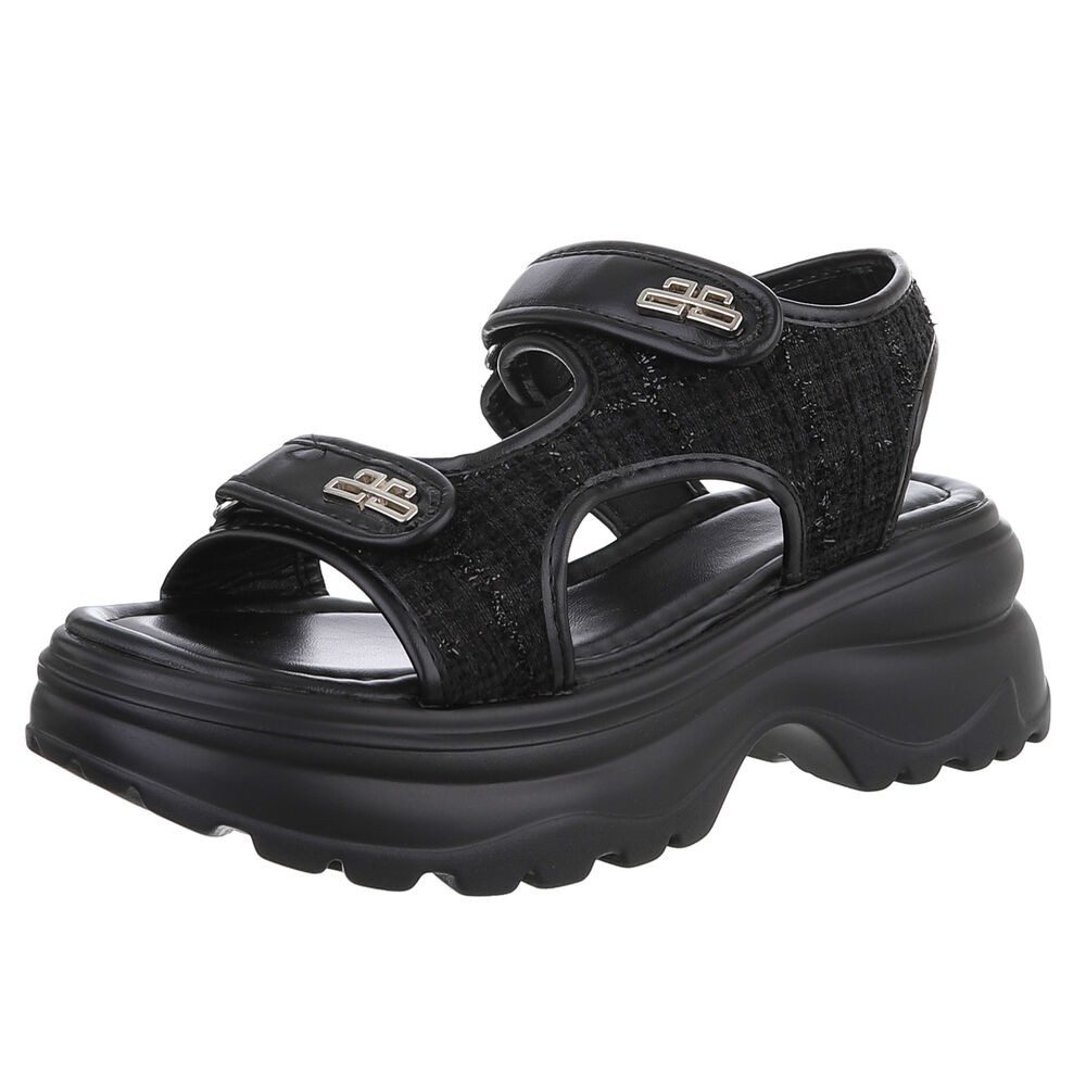 Ital-Design Modische Sandalen mit Klettverschluss und günstig online kaufen