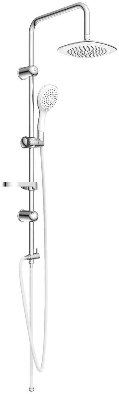 Eisl Brausegarnitur DUSCHTRAUM, Höhe 100,5 cm, 4 Strahlart(en), 3-fach verstellbare Wellness Handbrause mit Antikalk-Noppen