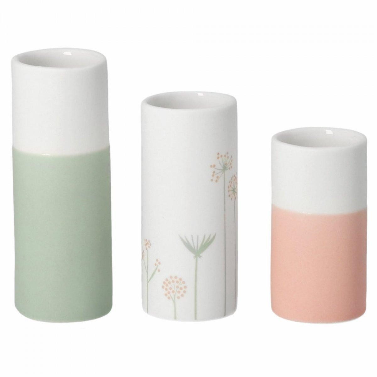 Räder Dekovase Design Mini Vasen Frühlingsfarben (3-teilig)
