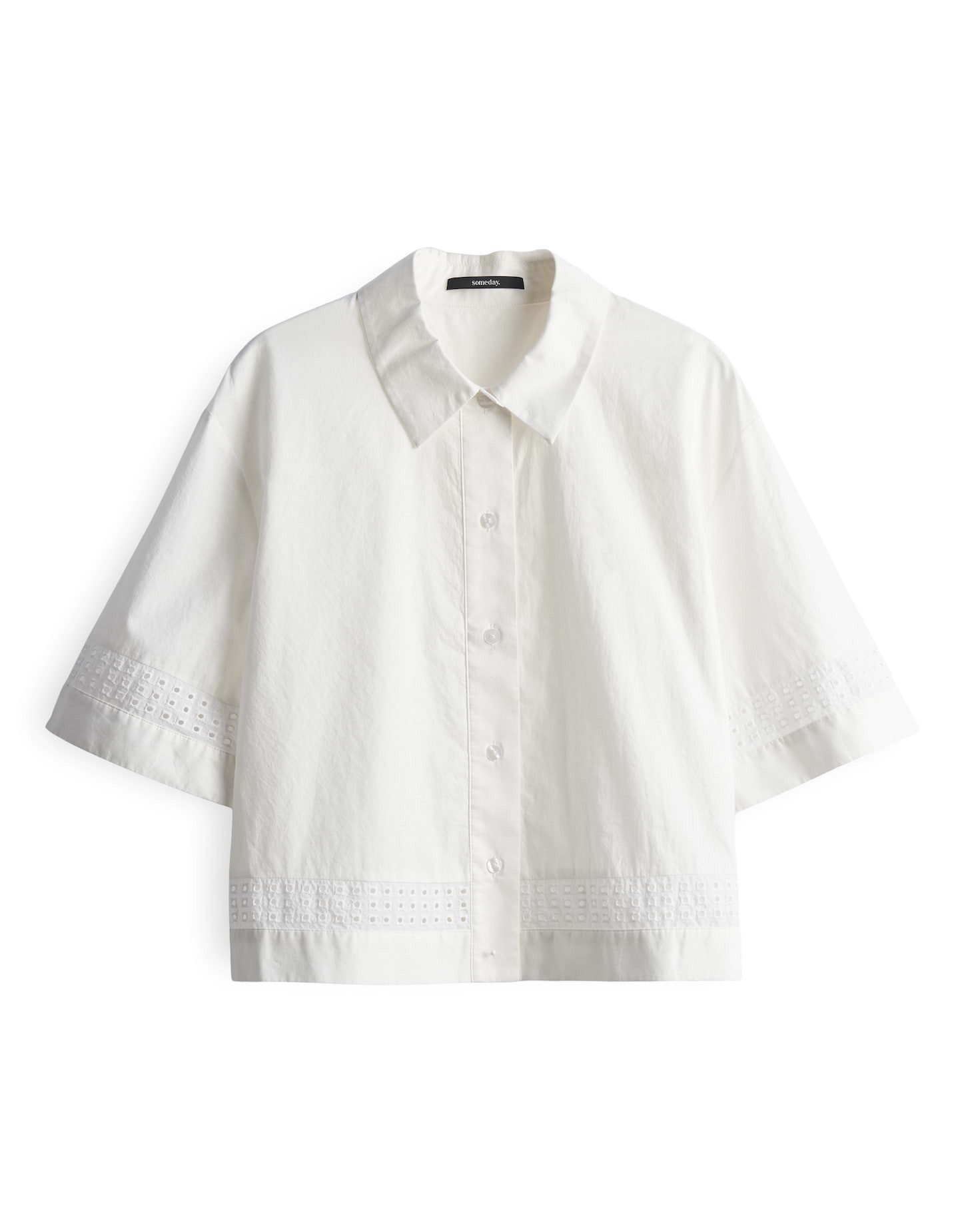 someday Spitzenbluse ZERIE Loose aus Popeline günstig online kaufen
