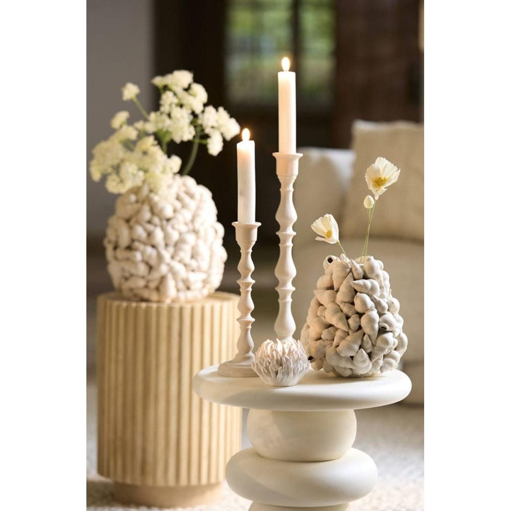 Light & Living Dekovase Vase mit Muscheln Georgia (16cm)