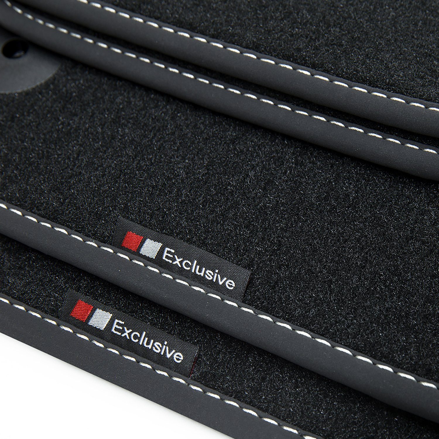 teileplus24 Auto-Fußmatten 2008-2015 EF105 kompatibel 8K B8 A4 Velours Avant Audi Fußmatten mit