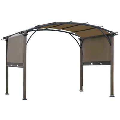 Outsunny Pergola Pergola mit einstellbarem Stoffdach