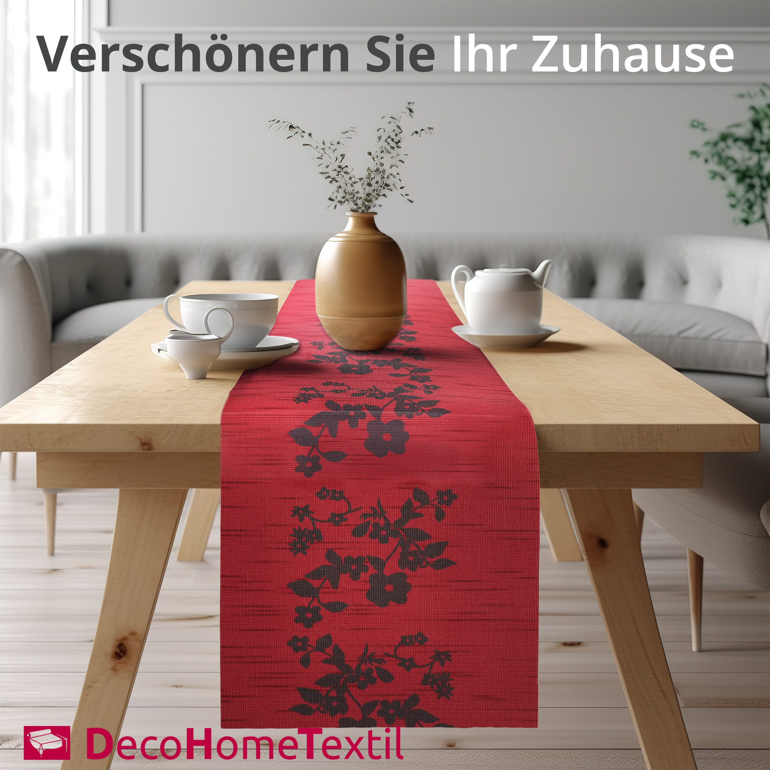DecoHomeTextil Heimtextilmanufaktur Tischläufer Miami Tablerunner, wind- und wetterfest, UV-beständig, verrottungsfest