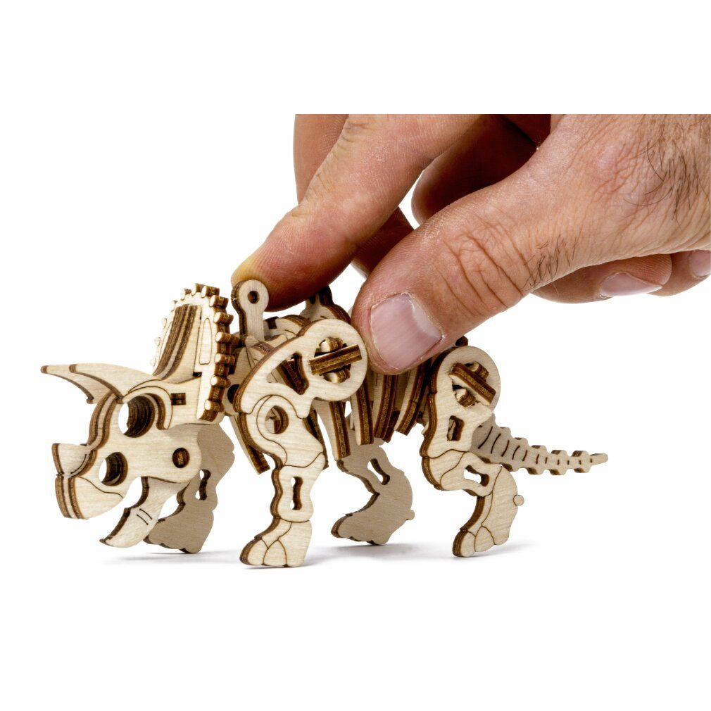 Wooden City 3D-Puzzle 3D-Puzzle Triceratops 40 Teile, Puzzleteile