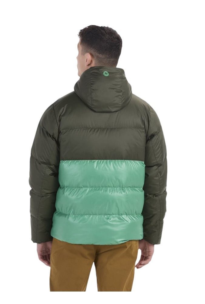 Marmot Winterjacke Winter-Daunenjacke Guides Down Hoody dunkelgrün/grün Herren