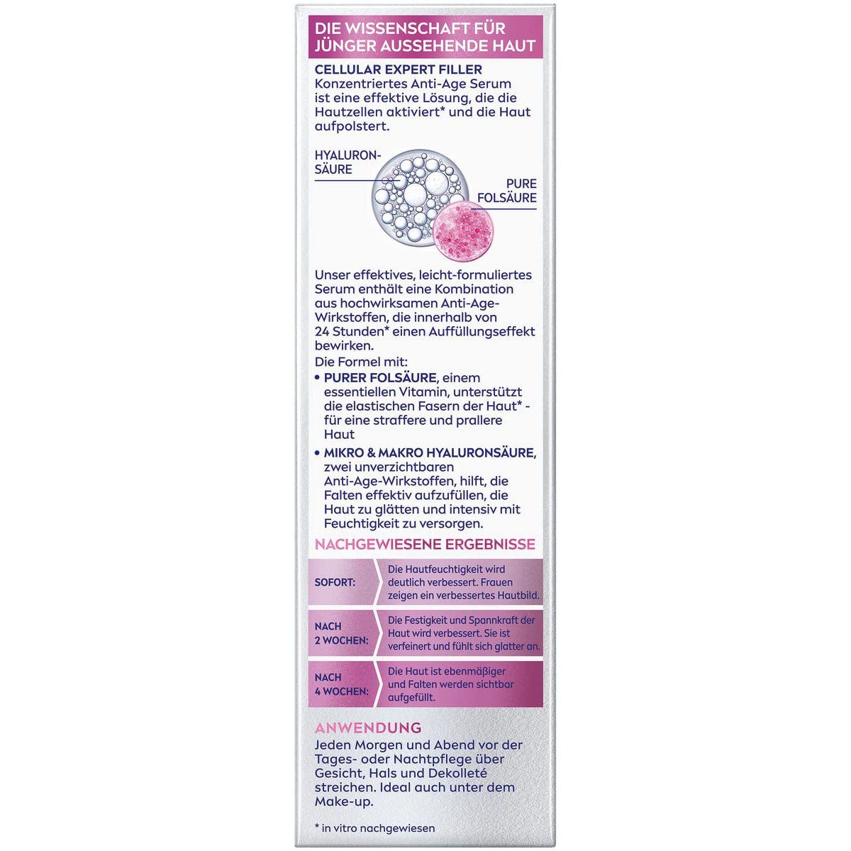Nivea Anti-Falten-Serum Cellular Expert Filler Konz. Anti-Age Serum mit Hyaluronsäure 40ml