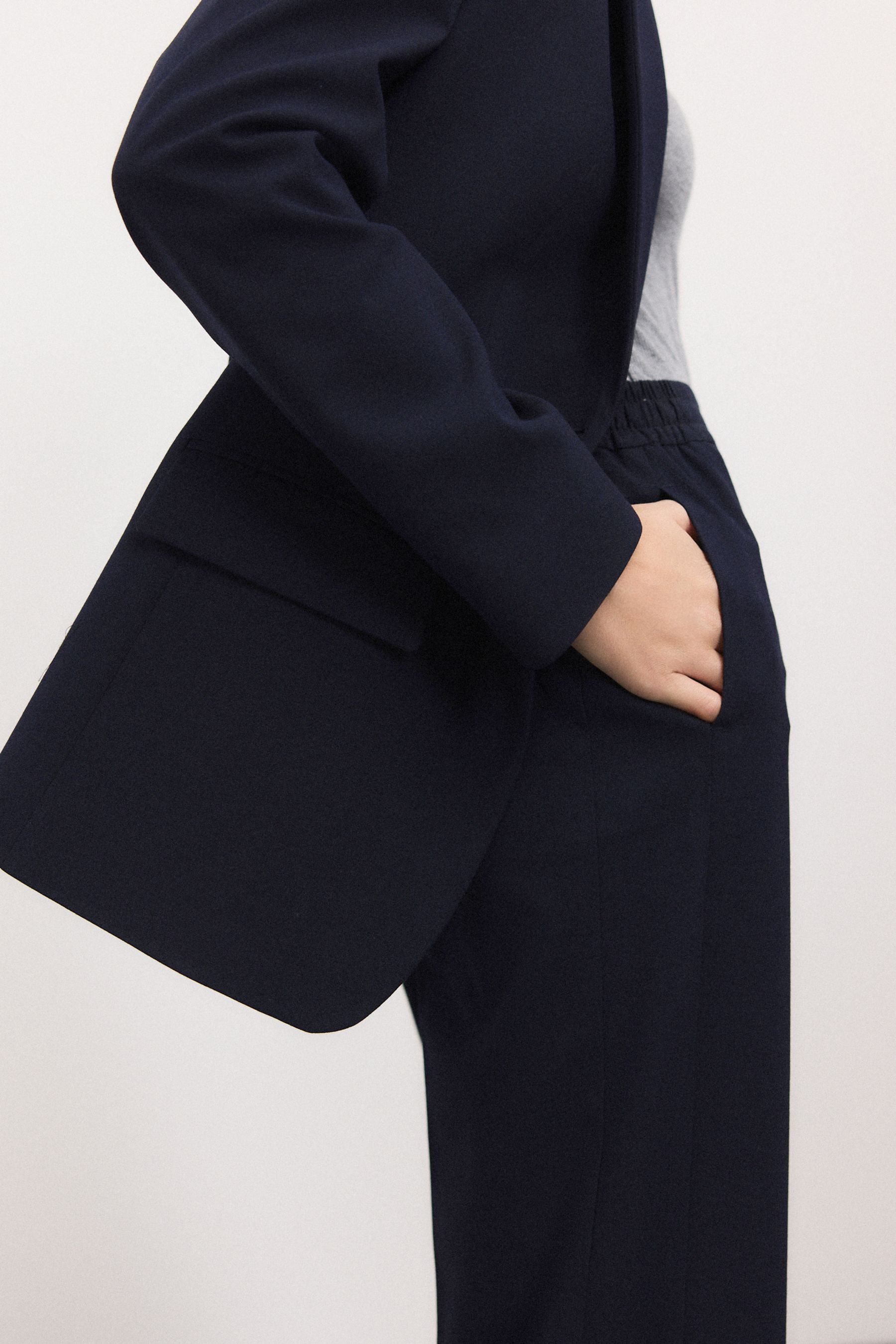 Next Jackenblazer Tailored Einreihiger Blazer mit Wollanteil (1-tlg) – Bild 5 von 5