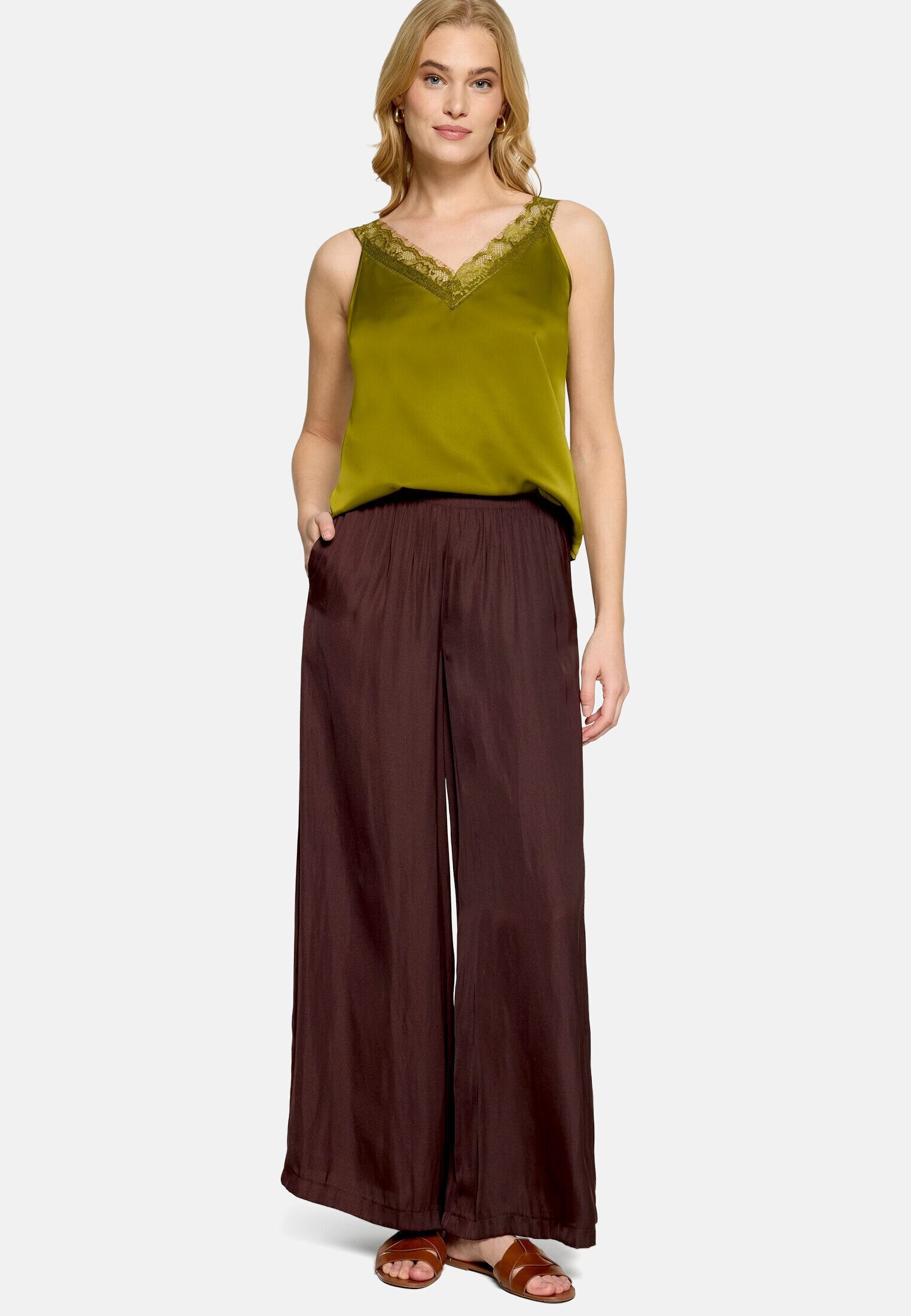 Zero Blusentop Damen mit V-Ausschnitt