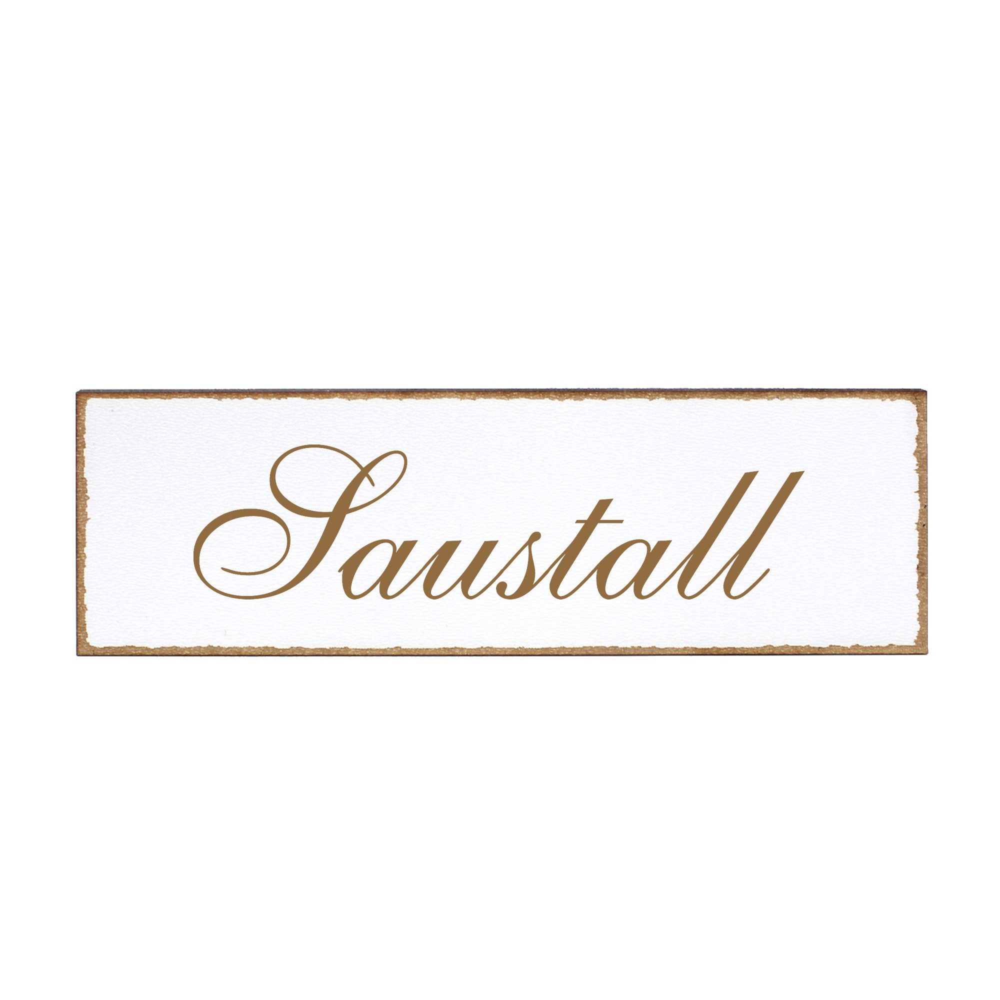 Hinweisschild Türschild - Saustall - Schild 150 x 50 mm - Schilder Türschilder