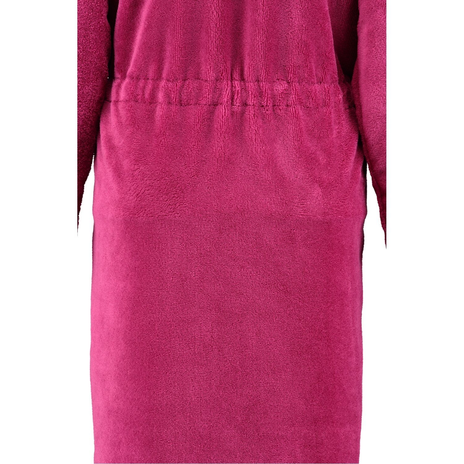 Damenbademantel 22 pink Kurzform, Home Cawö Reißverschluss Reißverschluss, 822, Baumwollmischung, Cawö