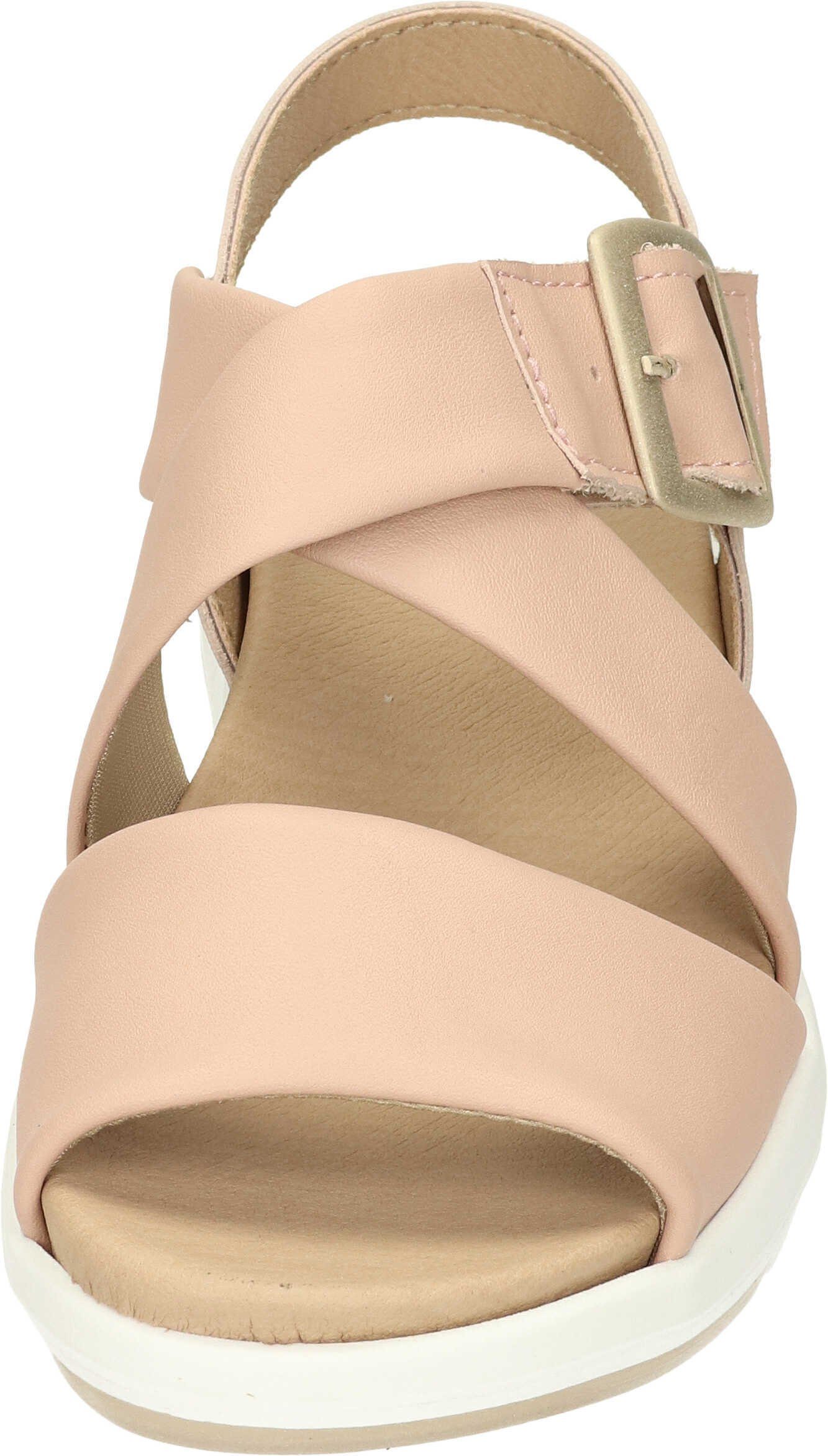 Gummizug Sandalen rosa Sandale mit Comfortabel